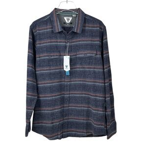 Vissla Central Coast Eco Flannel Long Sleeve Shirt Men’s Size L NWT MSRP $74.50